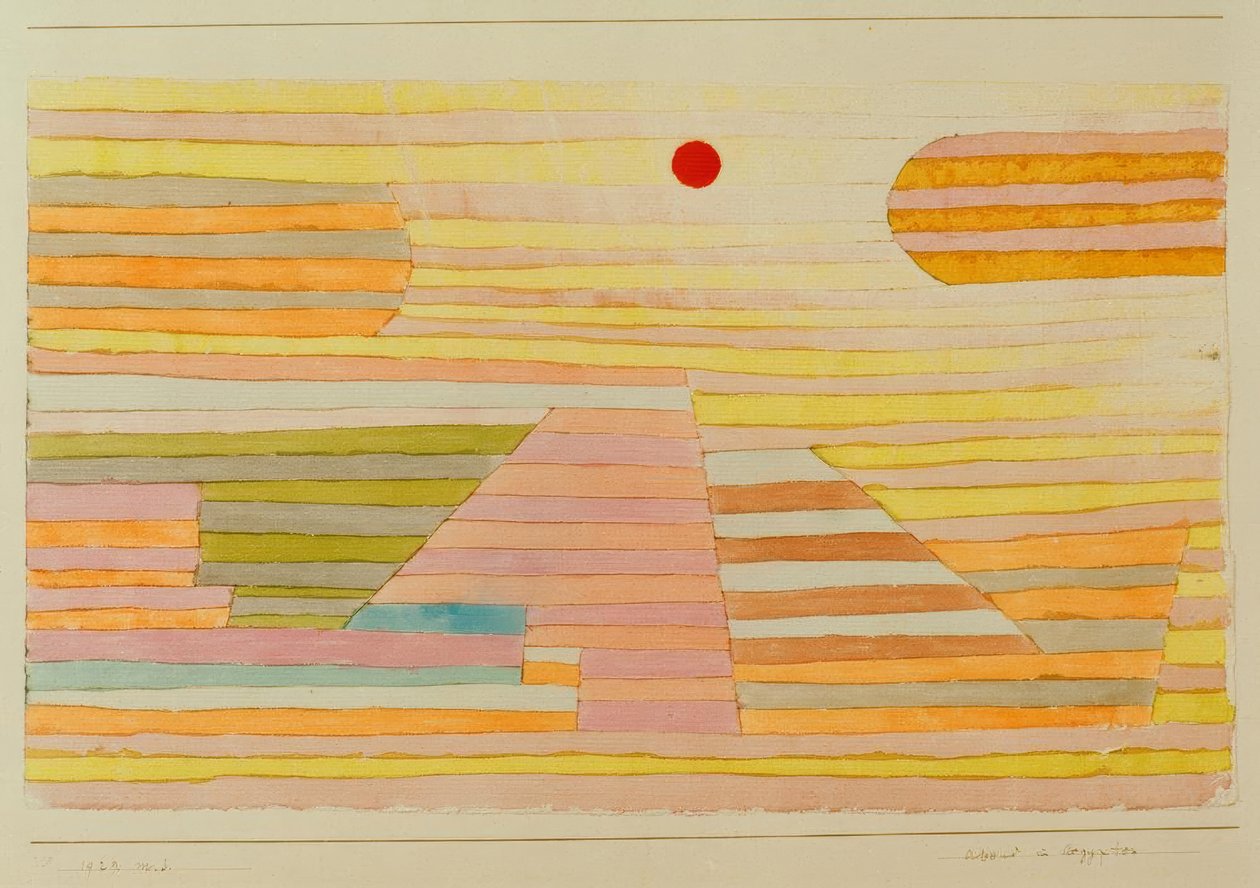 Večer v egyptě od Paul Klee