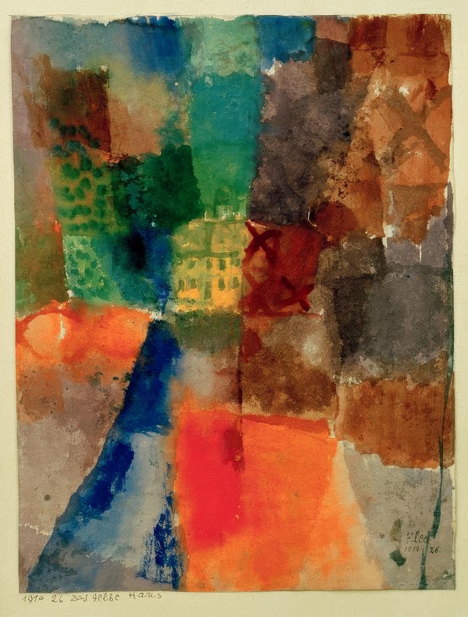 Žlutý dům od Paul Klee