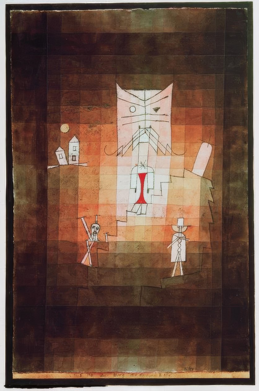 Hora posvátné kočky od Paul Klee