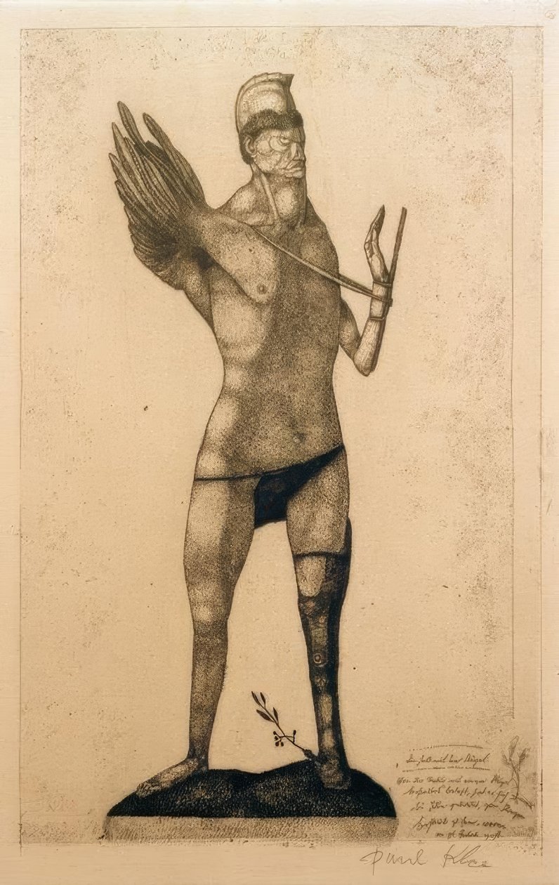 Hrdina s křídlem od Paul Klee
