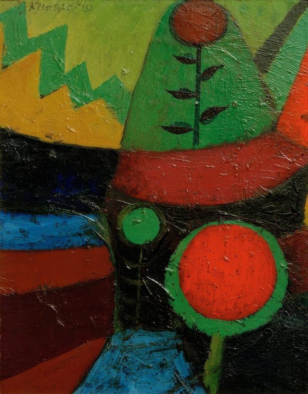Tři květiny od Paul Klee
