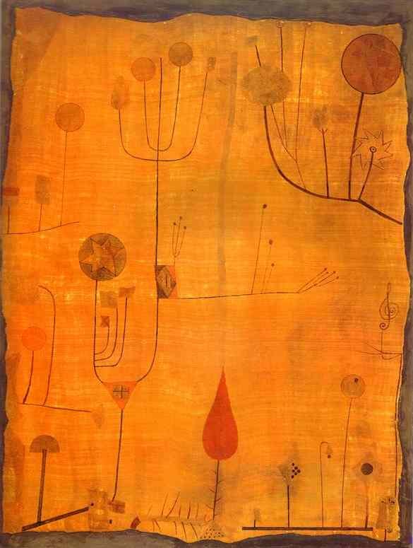 Ovoce na červenou od Paul Klee