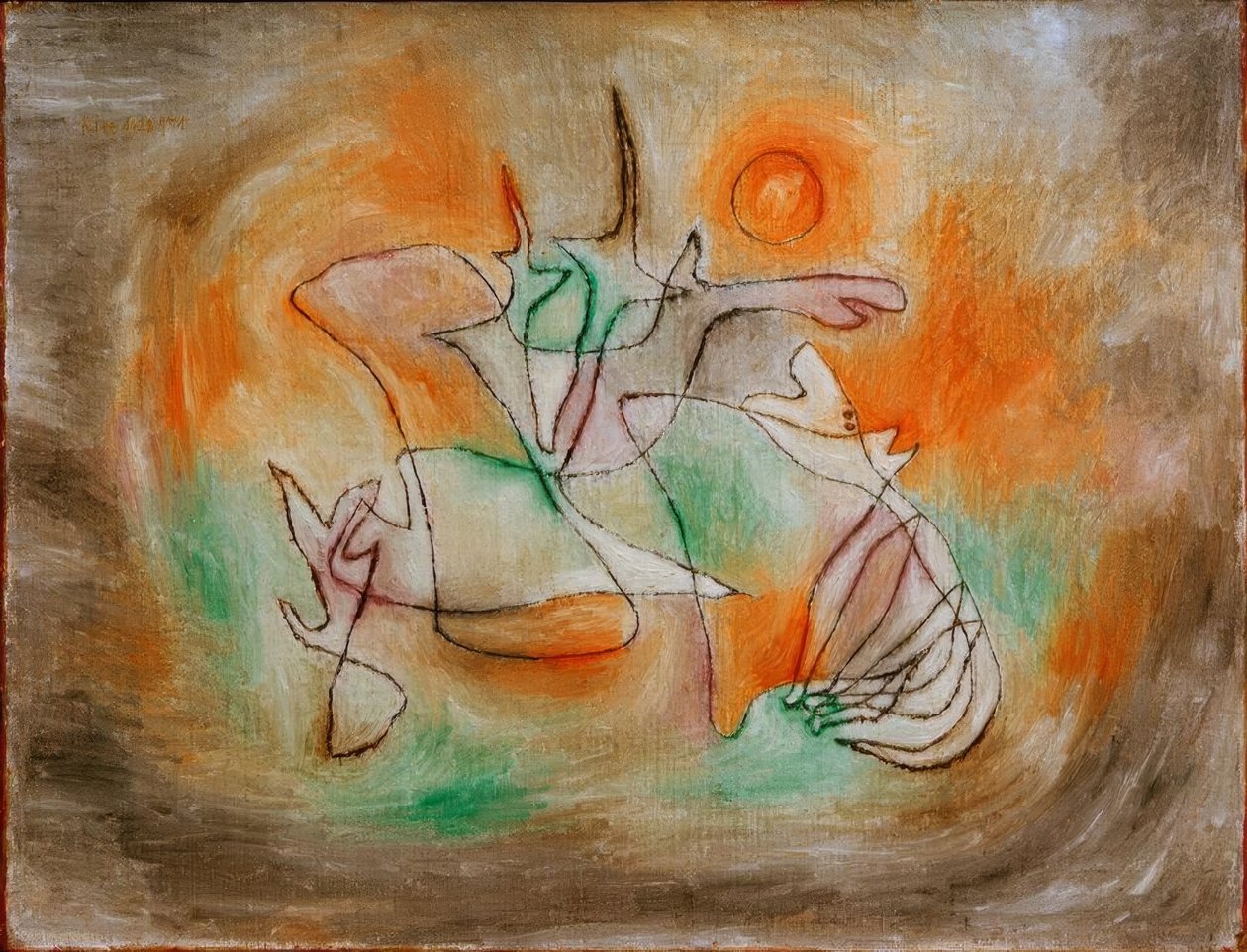 Vyjící pes od Paul Klee