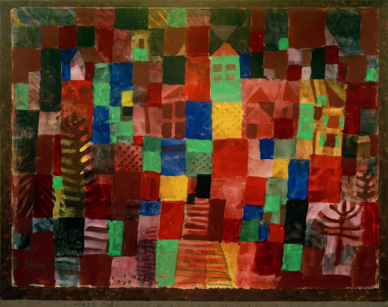 Domy se schodištěm od Paul Klee