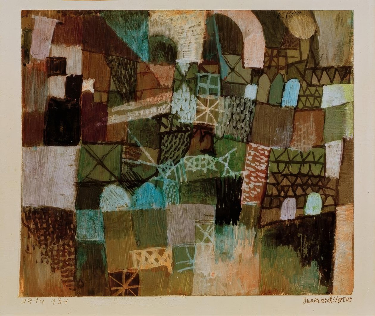 Vzhled interiéru od Paul Klee