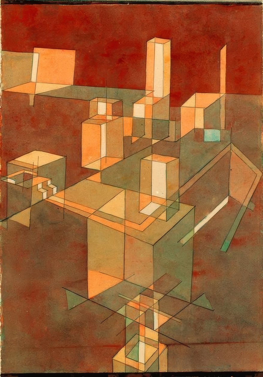 italské město od Paul Klee