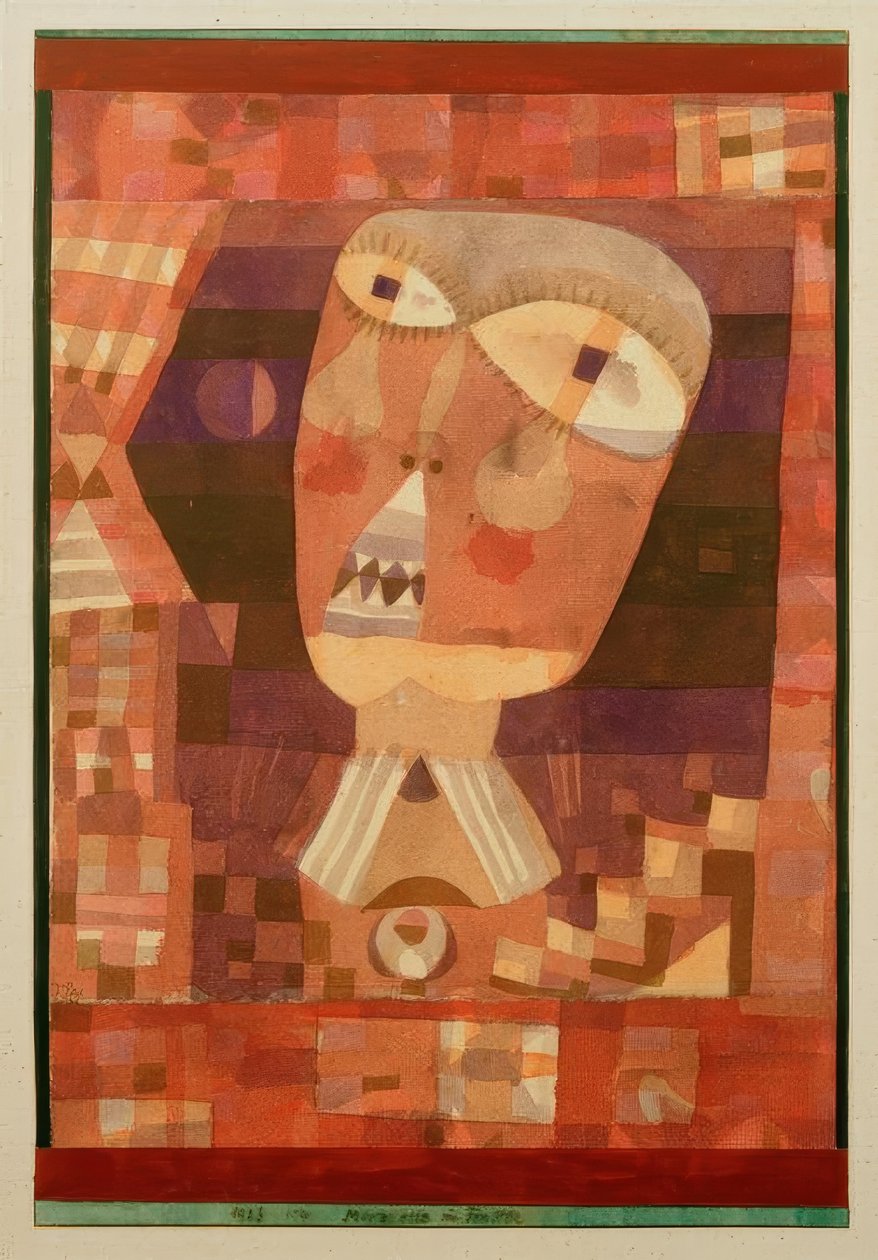 Loutka v okně od Paul Klee