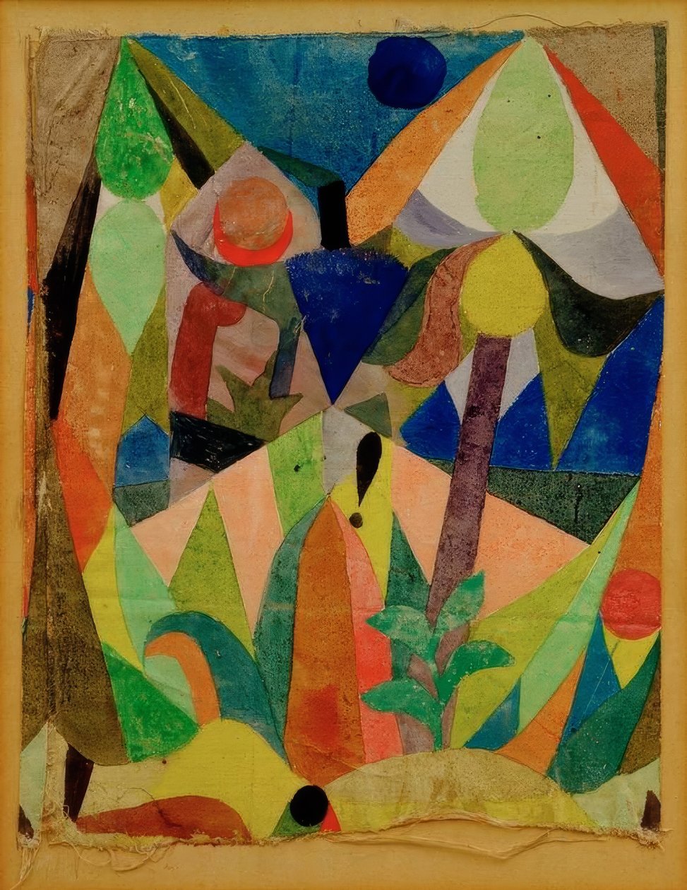 Mírná tropická krajina od Paul Klee