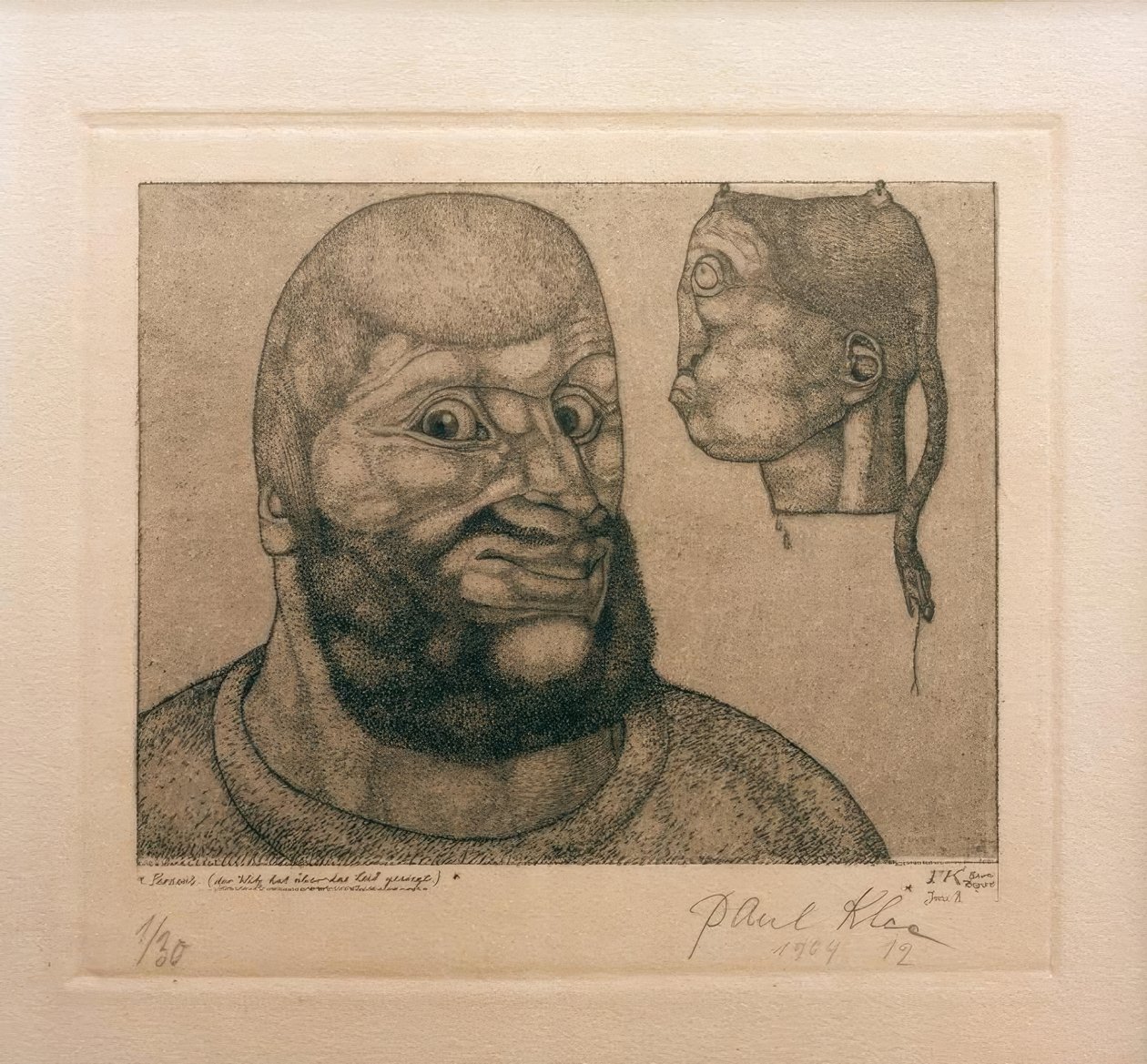Perseus. (Vtip zvítězil nad utrpením) od Paul Klee