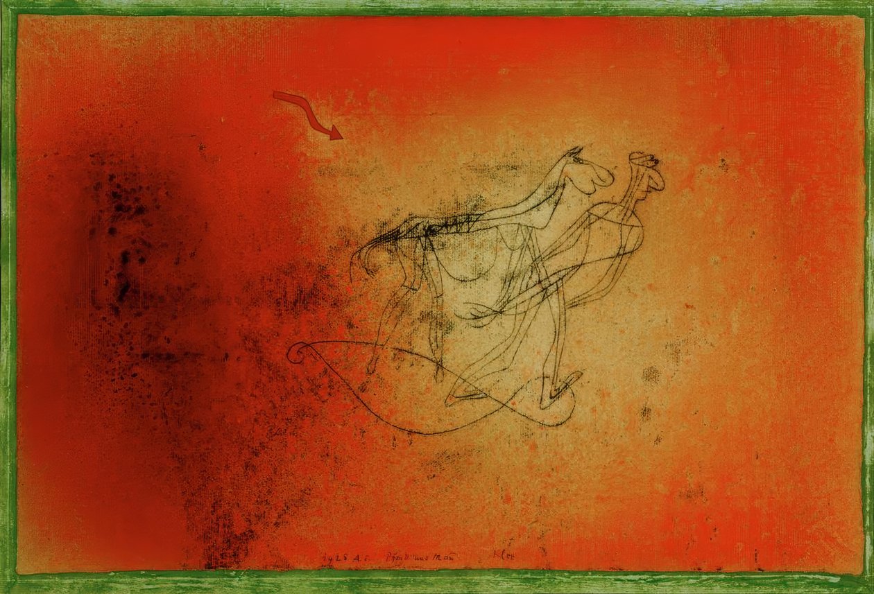 Kůň a člověk od Paul Klee