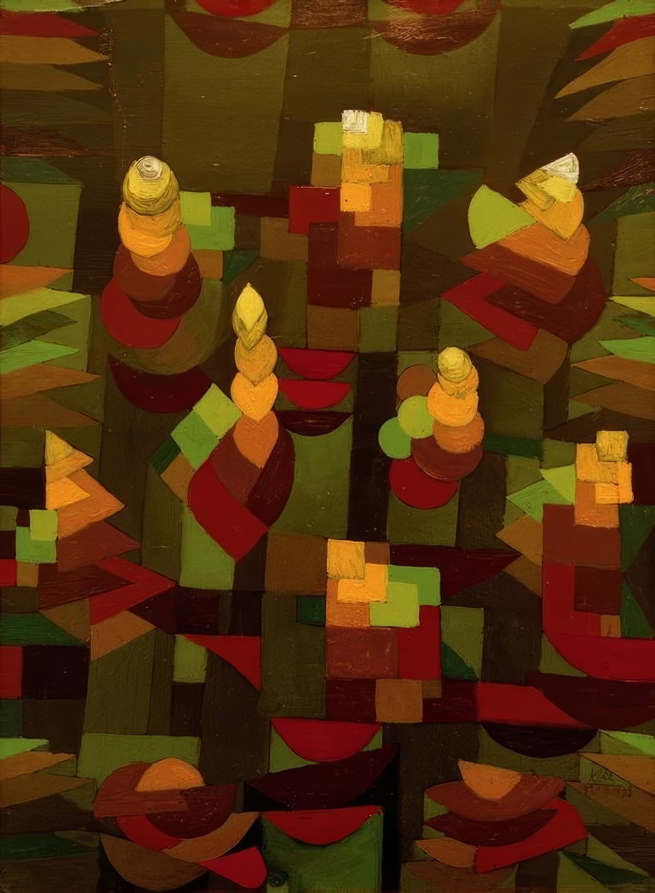 Růst rostlin od Paul Klee
