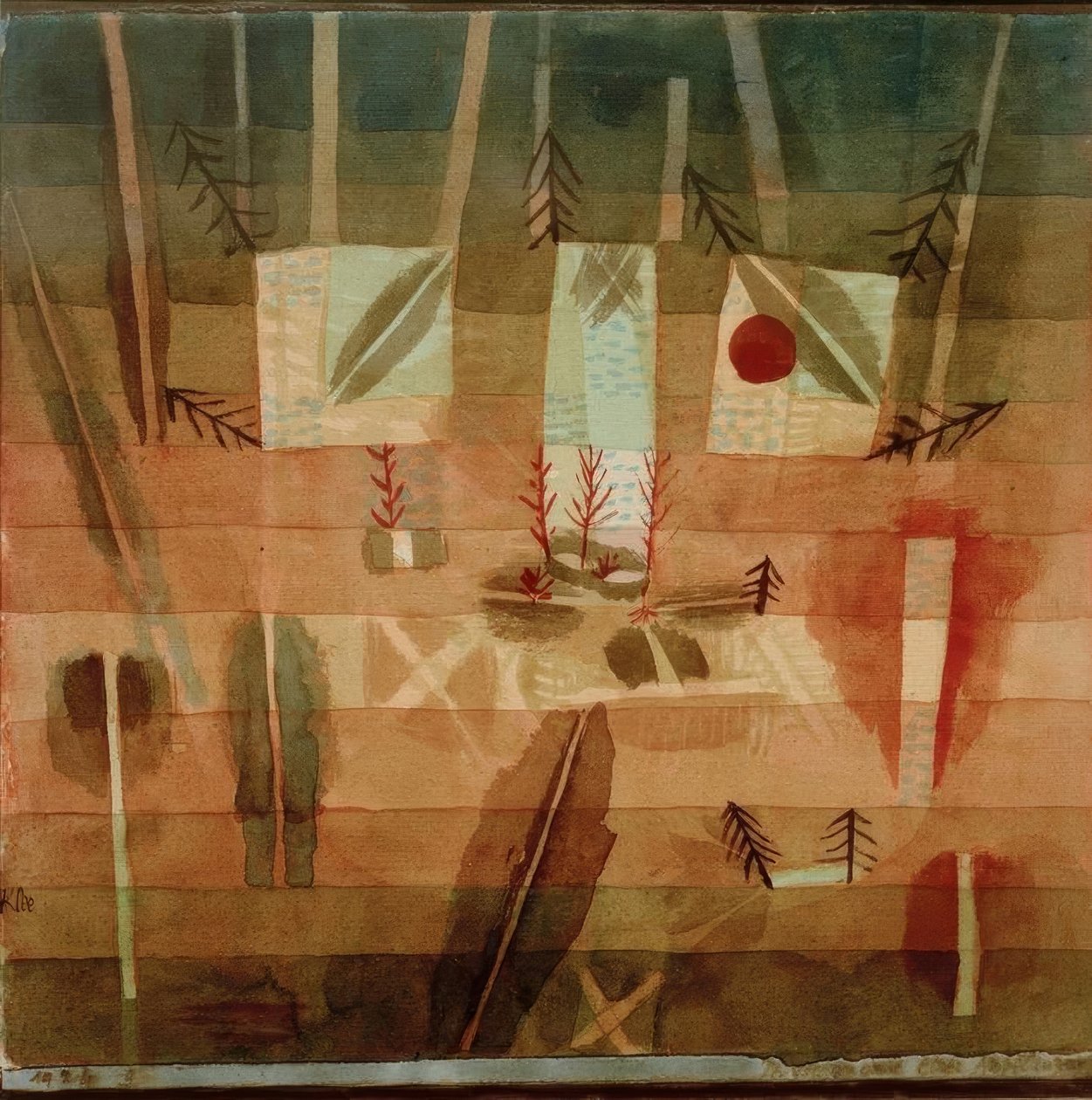 Fyziognomie plantáže od Paul Klee