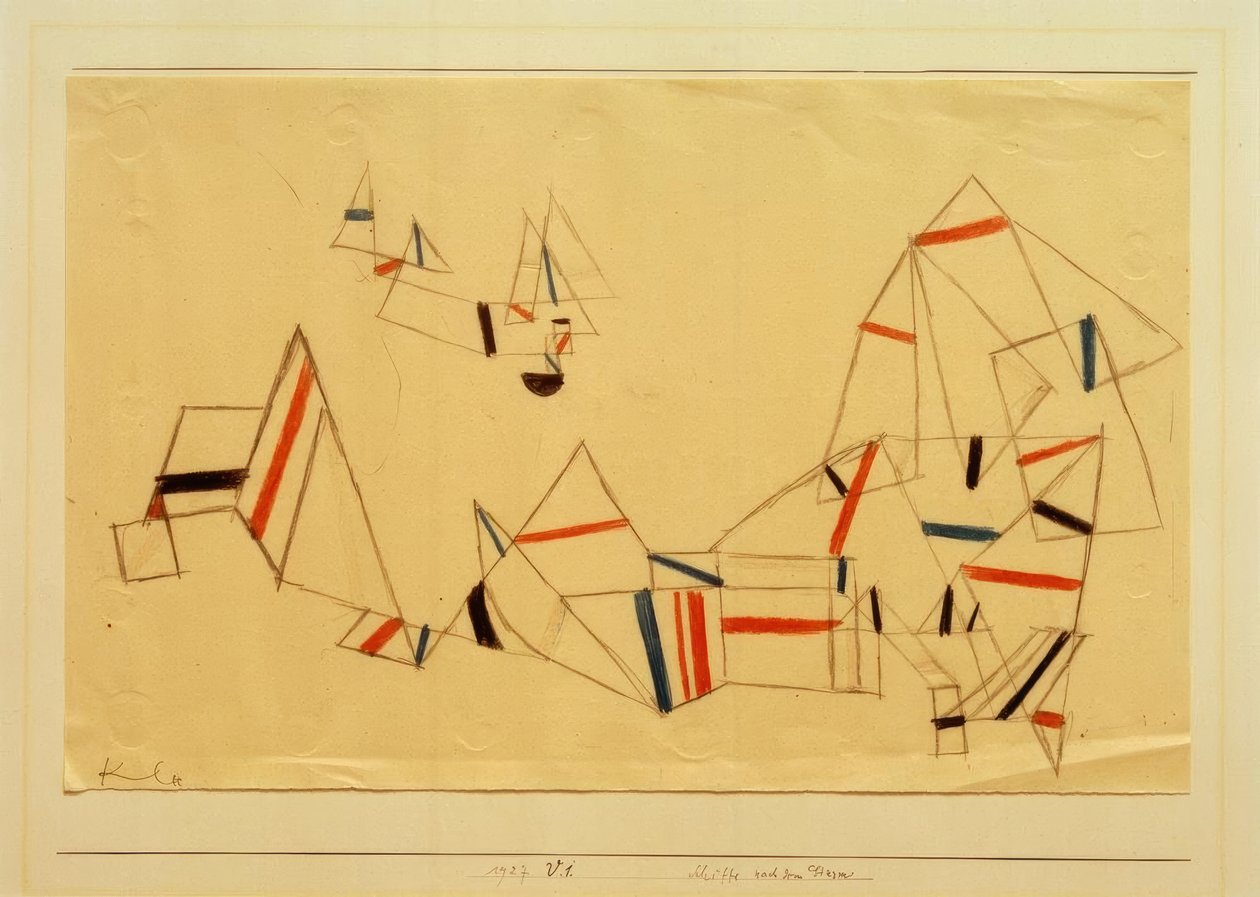 Lodě po bouři od Paul Klee
