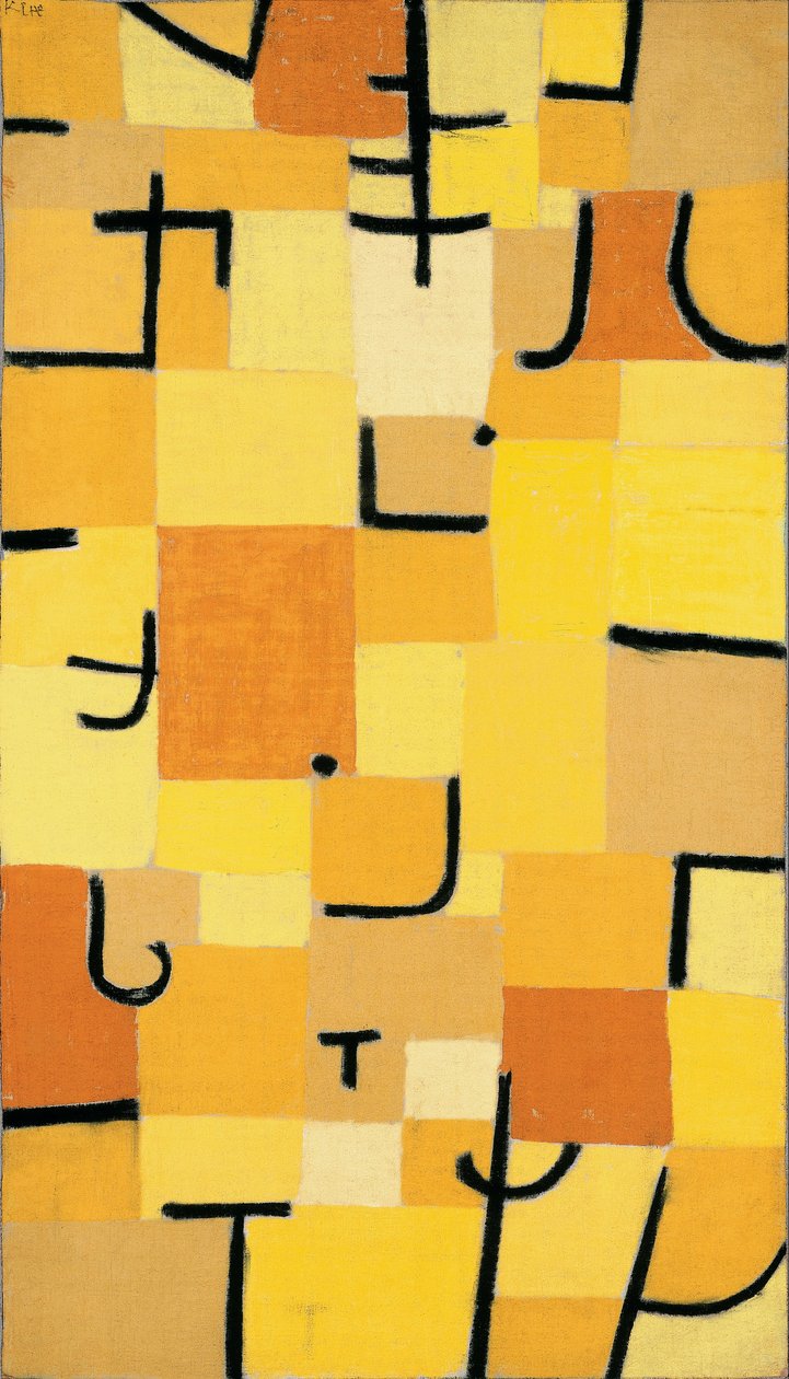 Znamení žlutou barvou od Paul Klee