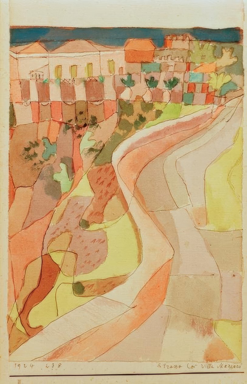 Ulice u Villa Mazzaro od Paul Klee