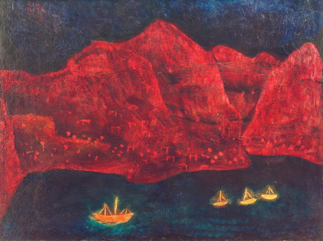 Jižní pobřeží ve večerních hodinách od Paul Klee