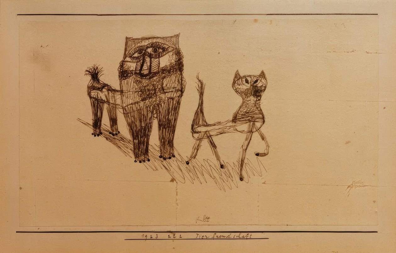 Zvířecí přátelství od Paul Klee