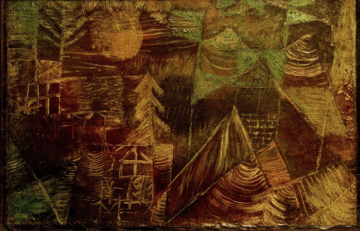 Lesní poustevna od Paul Klee