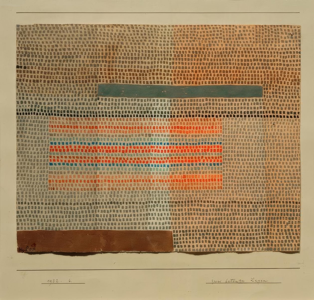 Dvě stresované polohy od Paul Klee