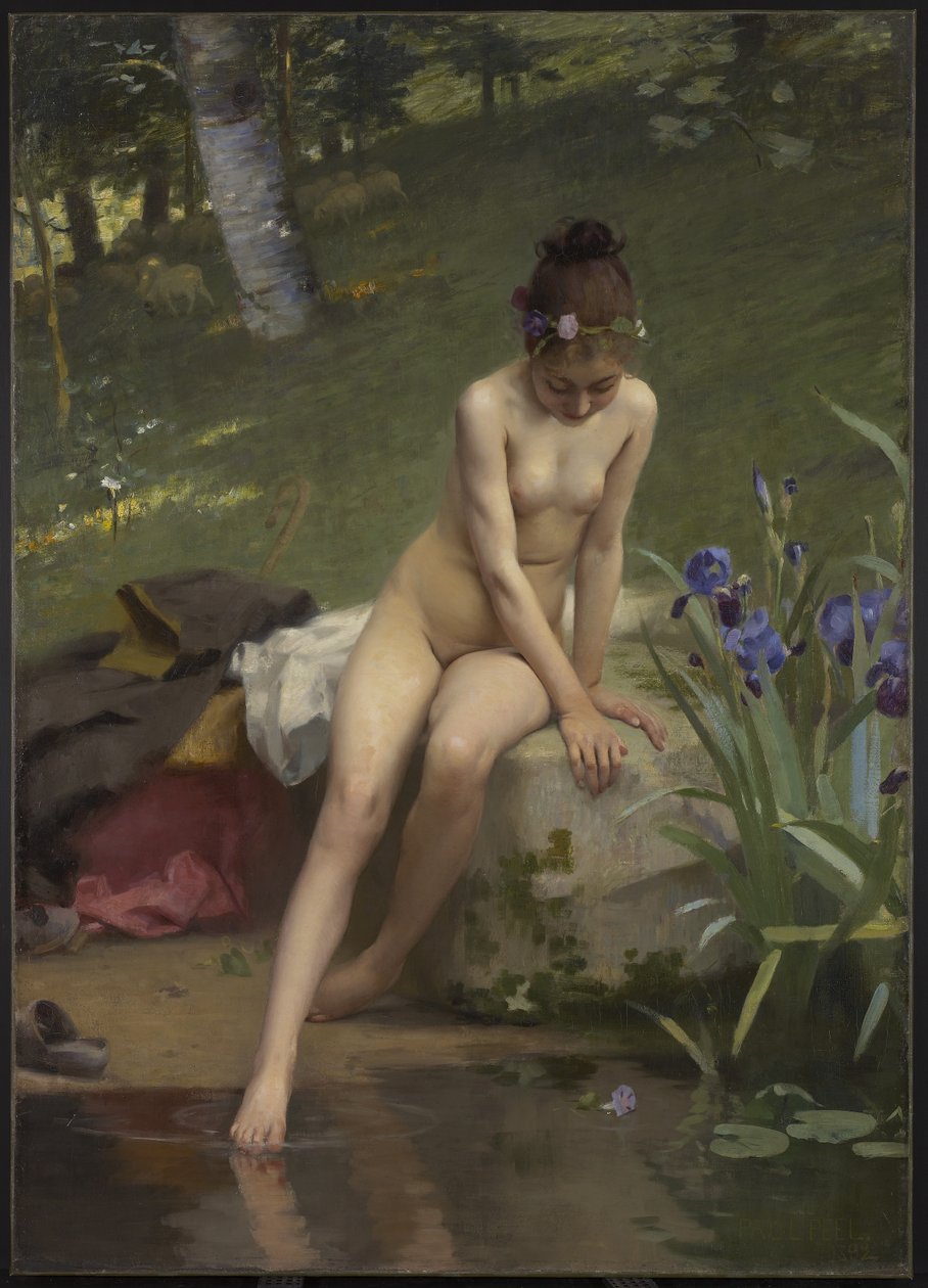 Malá pastýřka, 1892 od Paul Peel