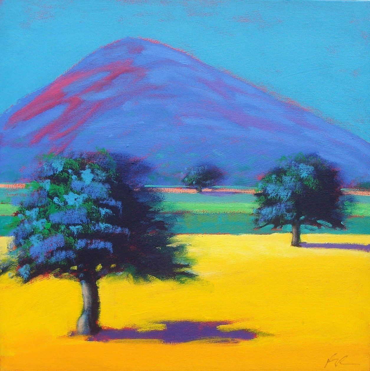 Castlemorton (akryl na kartě) od Paul Powis
