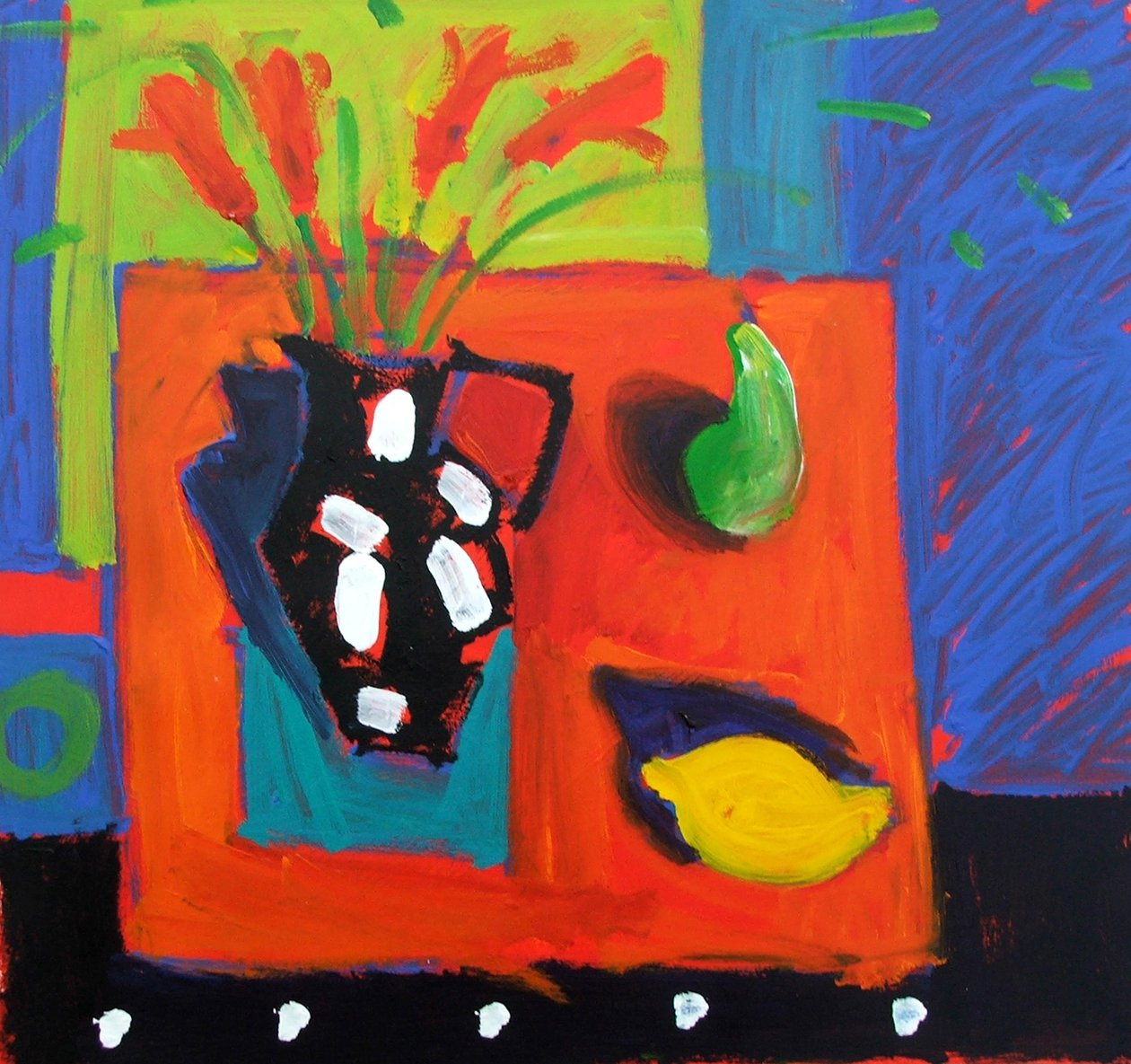 Citron (akryl na desce) od Paul Powis