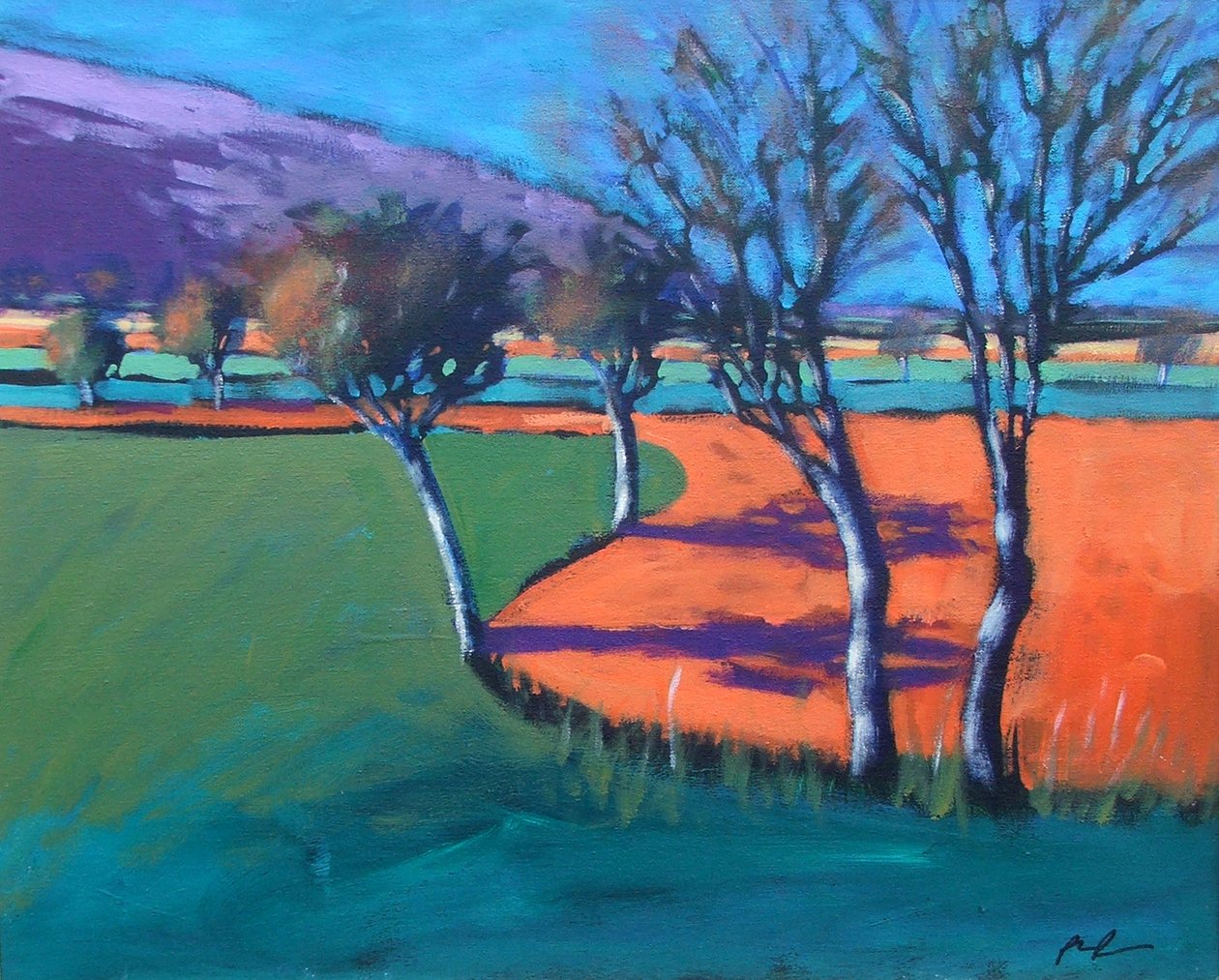 Severn Stoke (akryl na desce) od Paul Powis