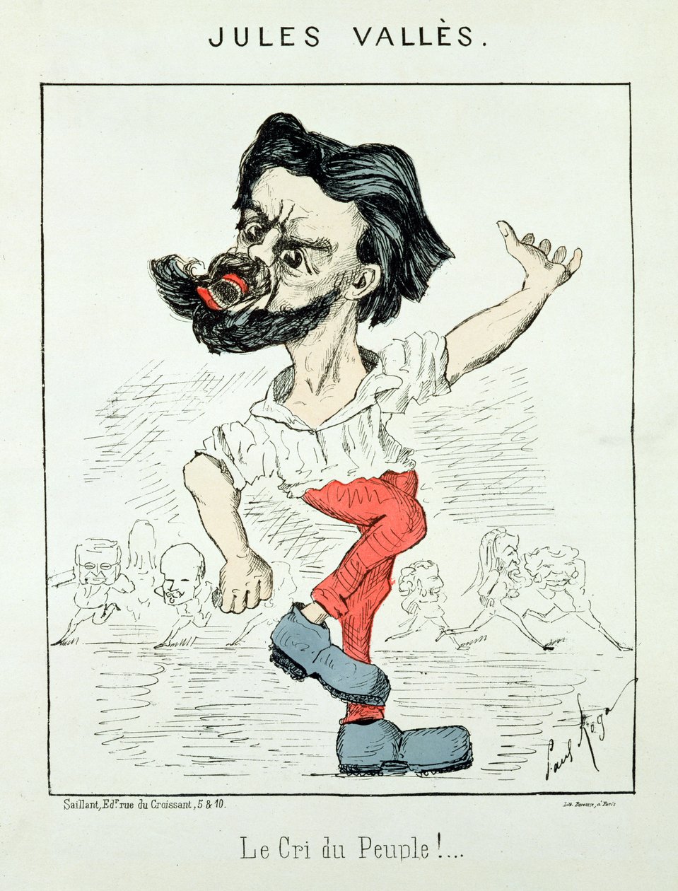 Karikatura Julese Vallese od Paul Rega