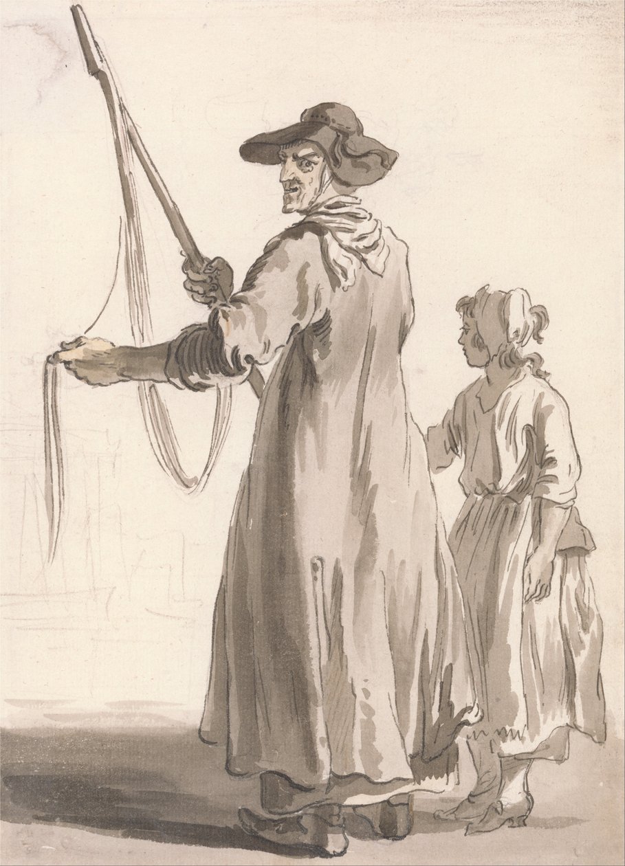 London Cries- krajkový prodejce od Paul Sandby