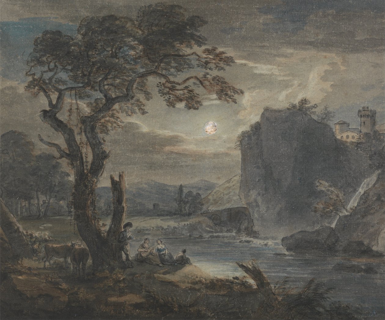 Hudba od Moonlight od Paul Sandby