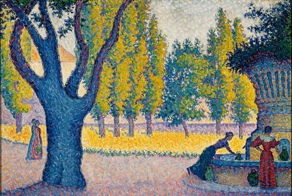 Saint Tropez. Licesnova fontána od Paul Signac