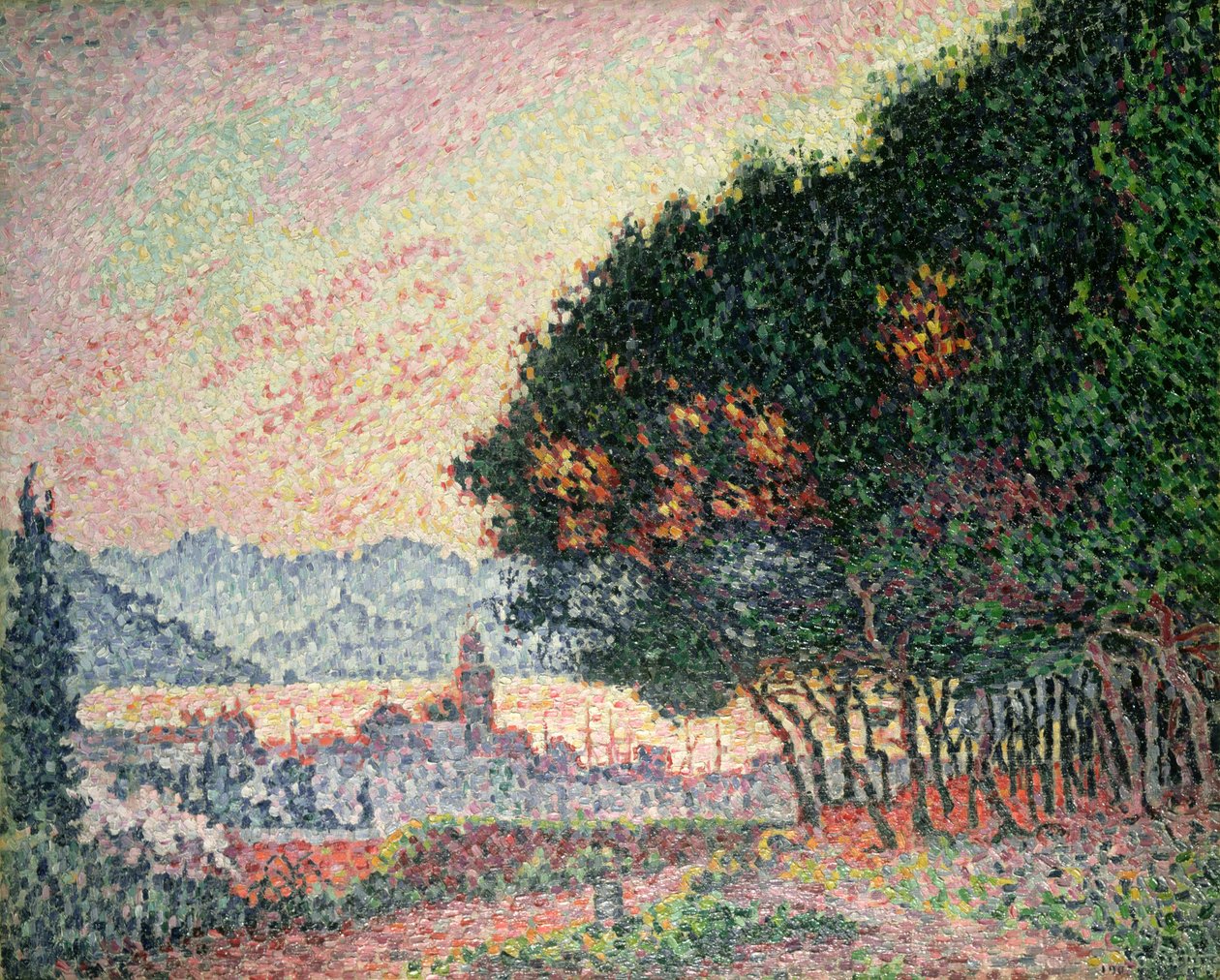 Les u St. Tropez, 1902 od Paul Signac