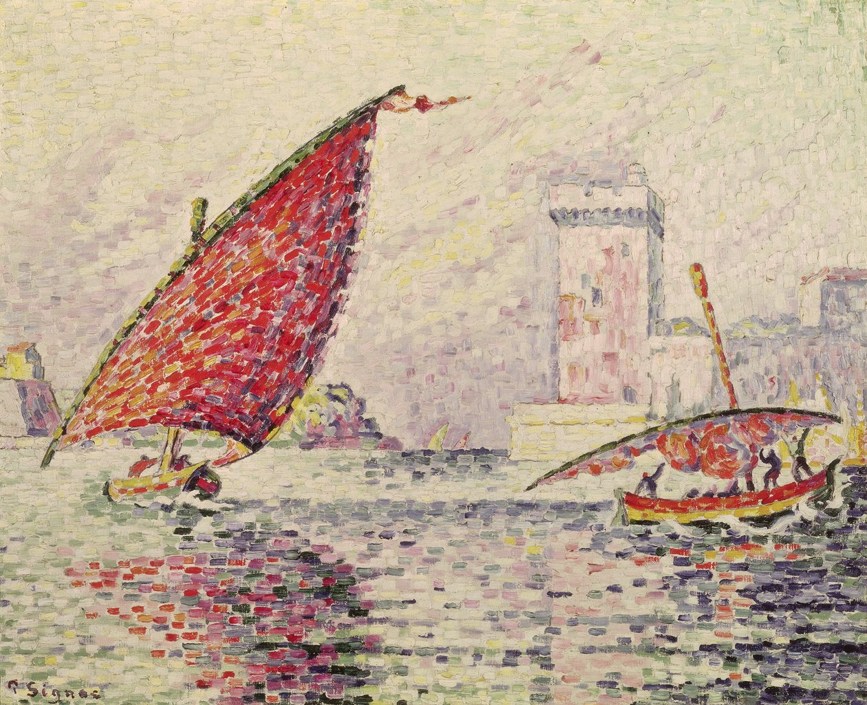 Fort Saint-Jean, Marseille, 1907 od Paul Signac