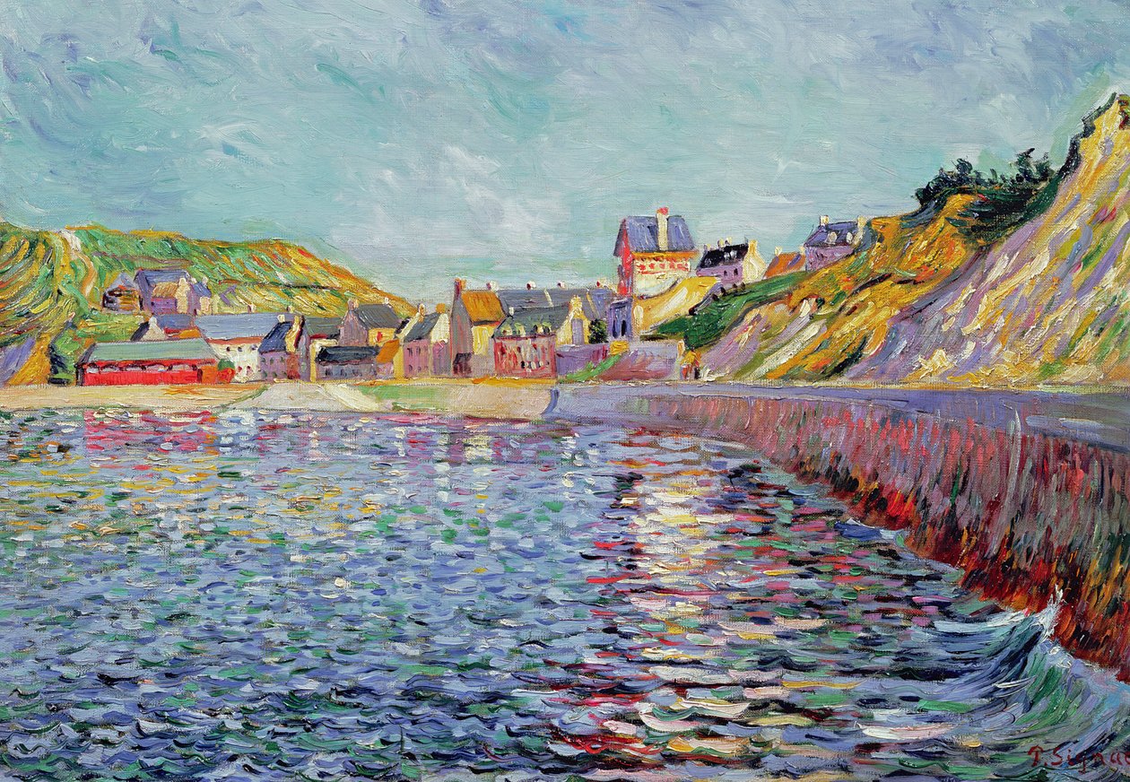 Port-en-Bessin, Calvados, kolem roku 1884 od Paul Signac
