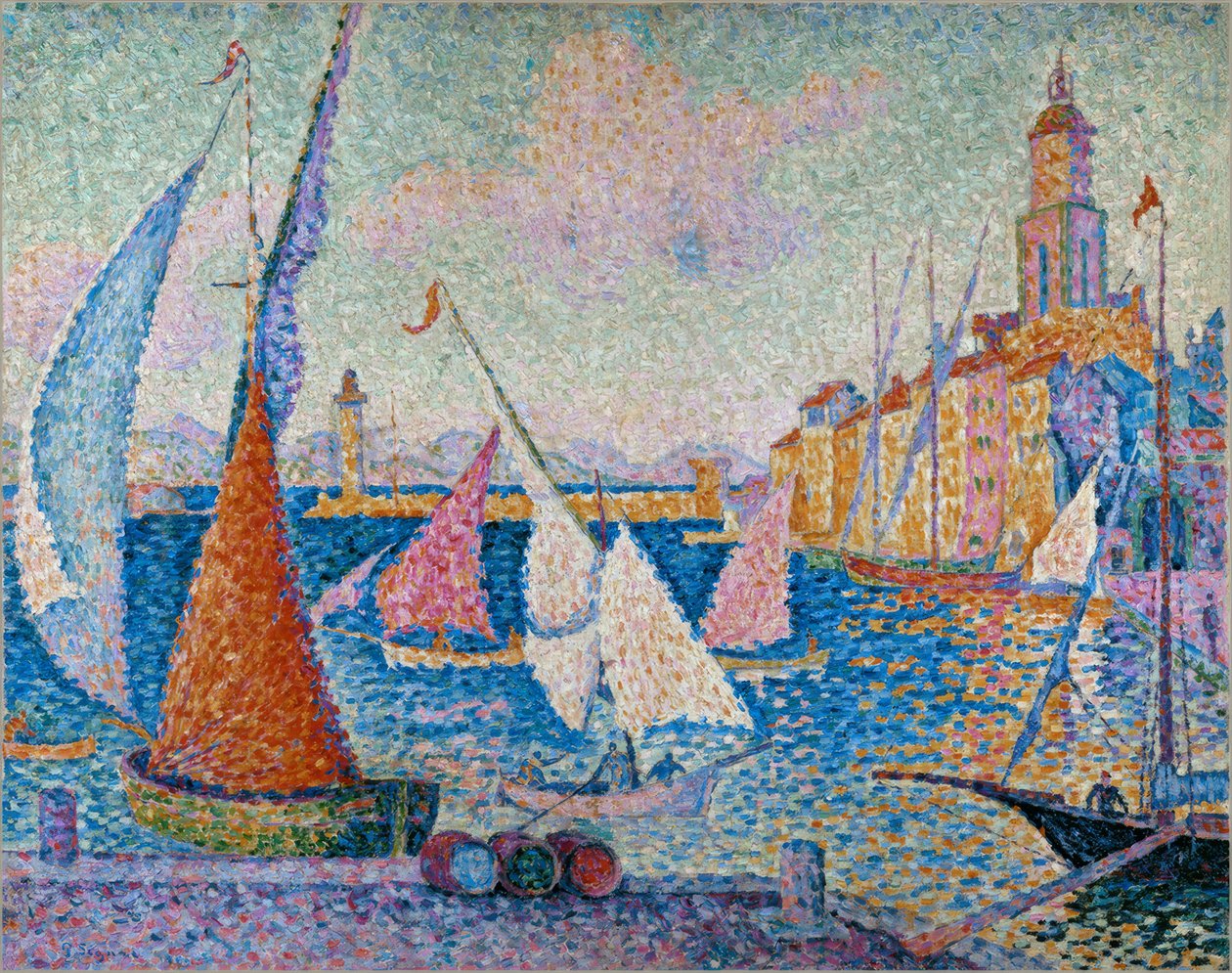 Saint-Tropez, přístaviště od Paul Signac