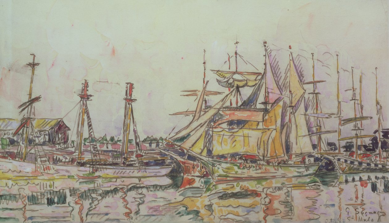 Svatý. Malo, 1927 (wc) od Paul Signac