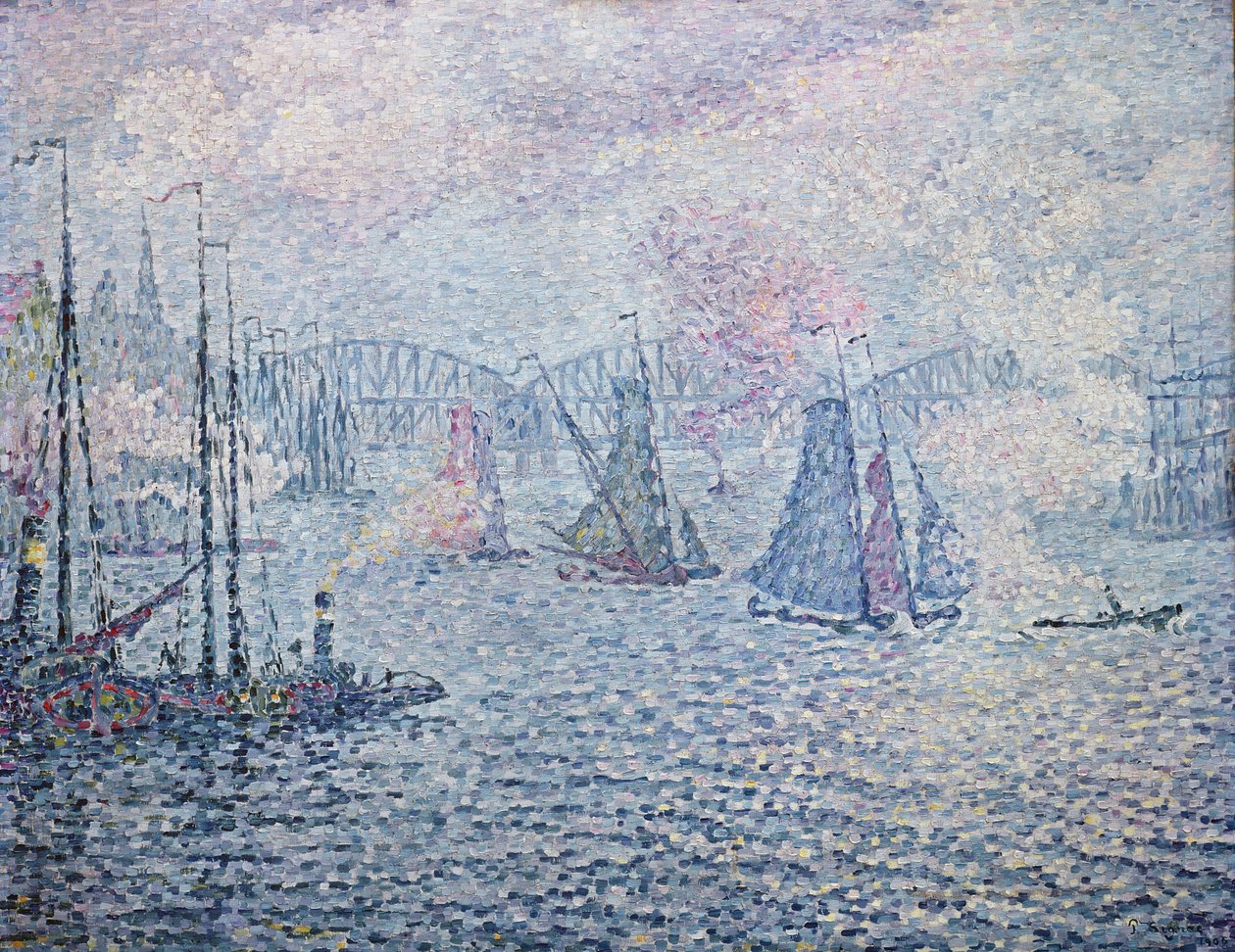 Přístav Rotterdam, nebo The Fumes, 1906 od Paul Signac
