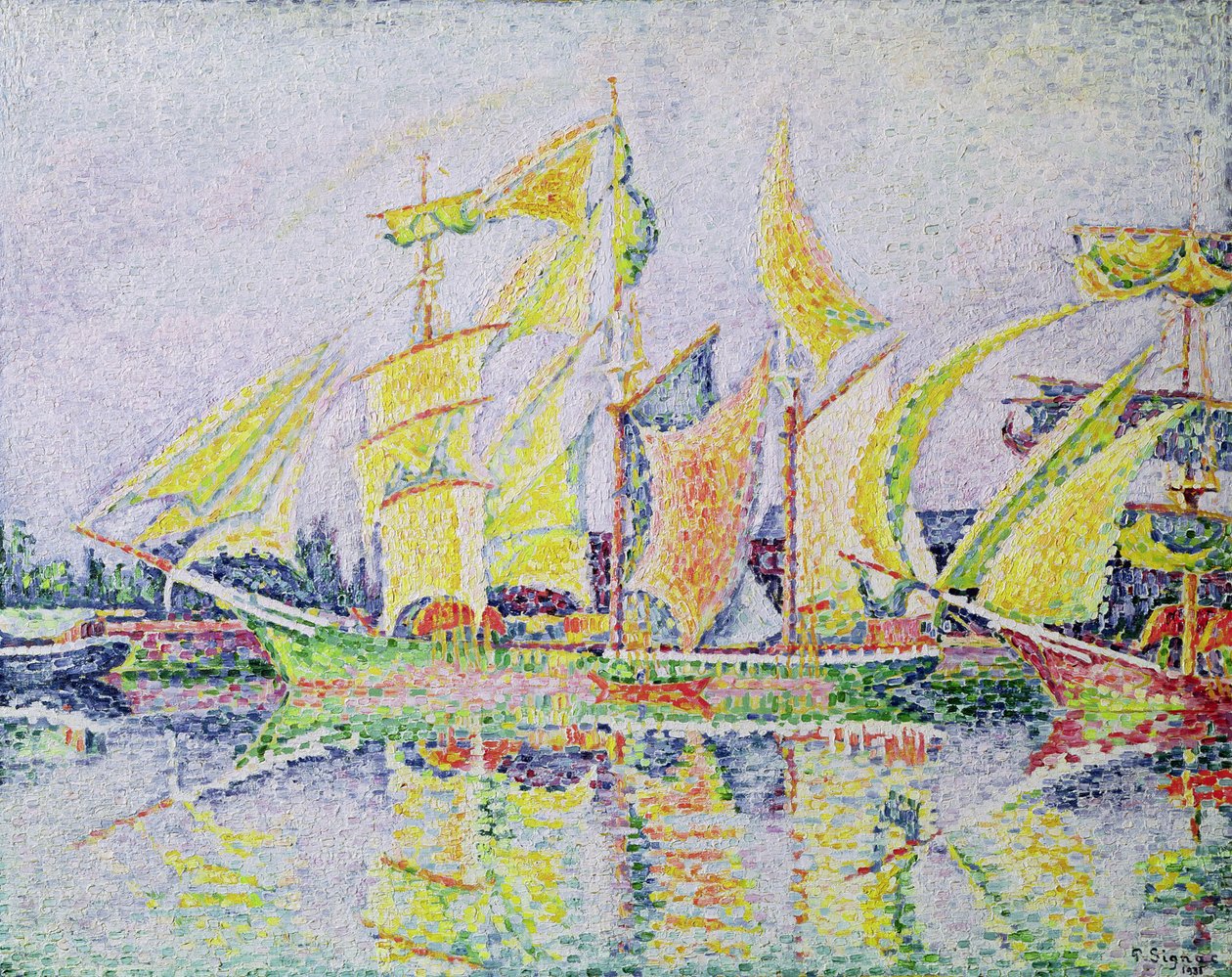 Tři žluté stožáry, 1931 od Paul Signac