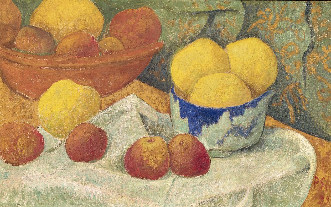 Jablka s modrou miskou, 1922 od Paul Sérusier