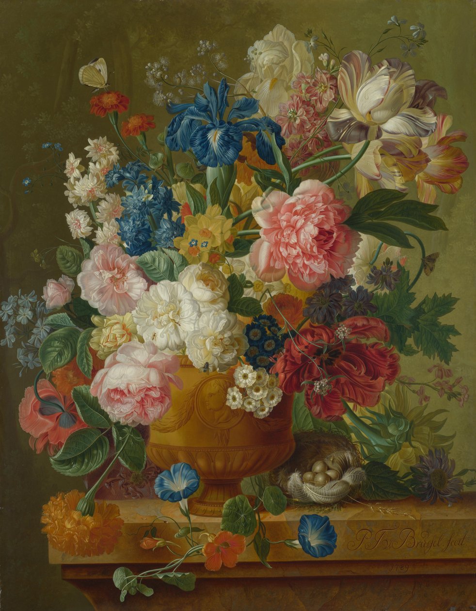 Květiny ve váze, 1789 od Paul Theodor van Brussel