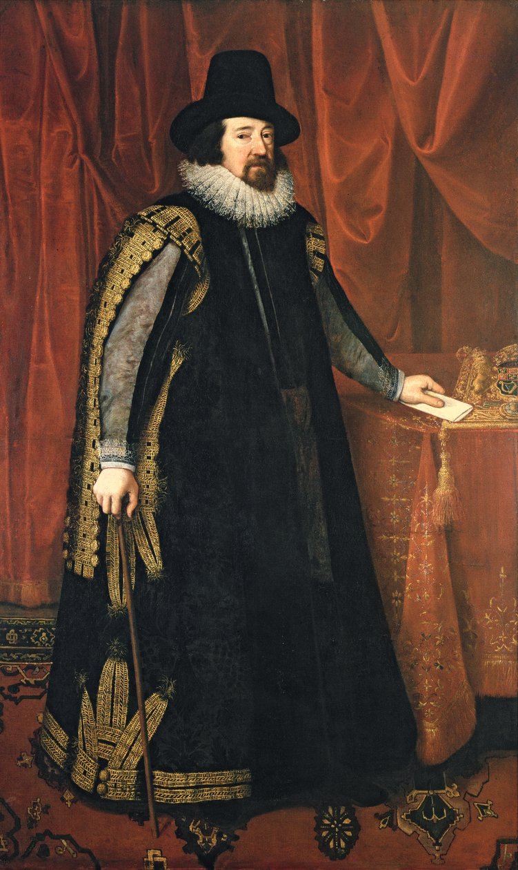 Sir Francis Bacon (1561-1626) Baron Verulam z Verulamu, vikomt St. Albans od Paul van Somer