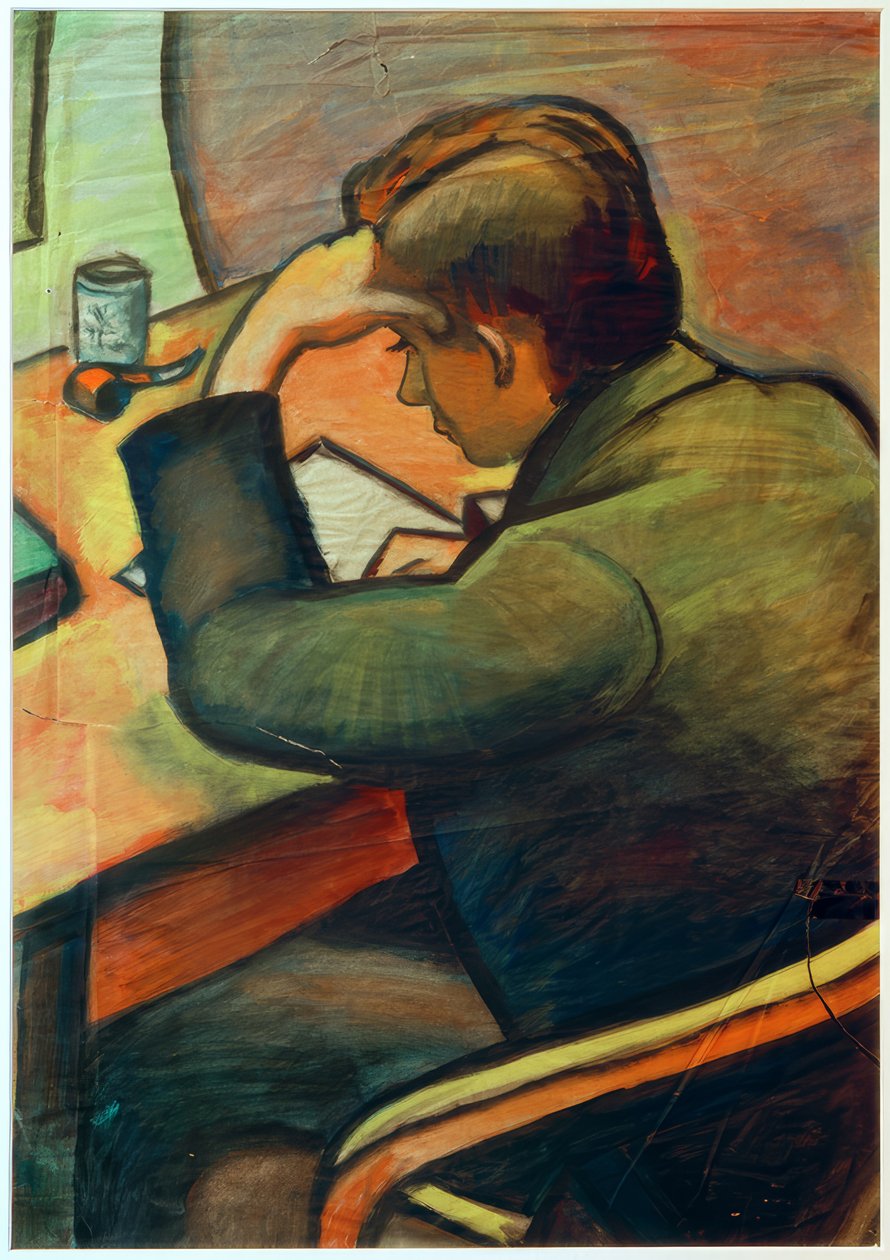 Portrét (Hans Simsa) od Paul Adolf Seehaus