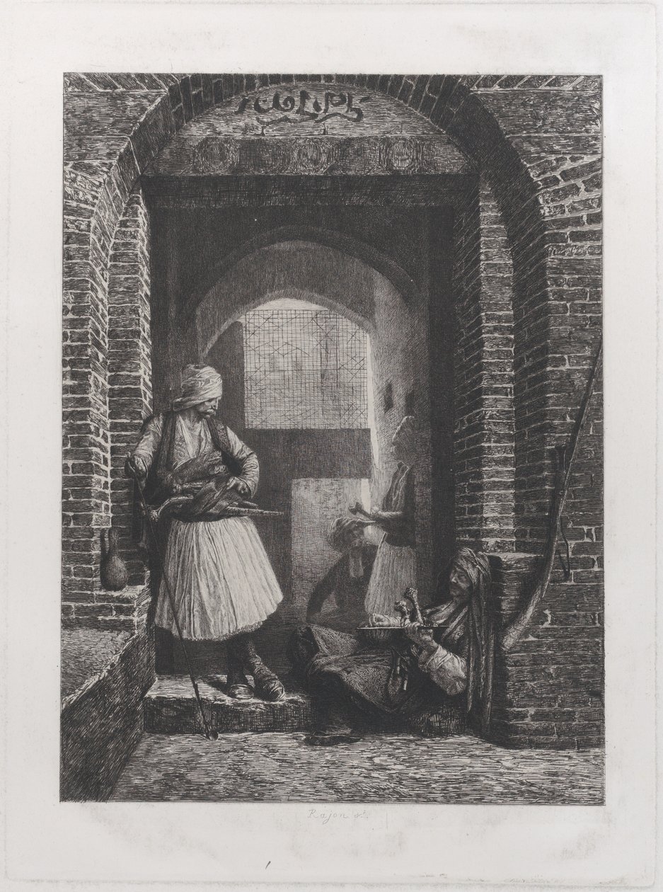 Arnaut Guardhouse v Káhiře, 1868., 1868. od Paul Adolphe Rajon