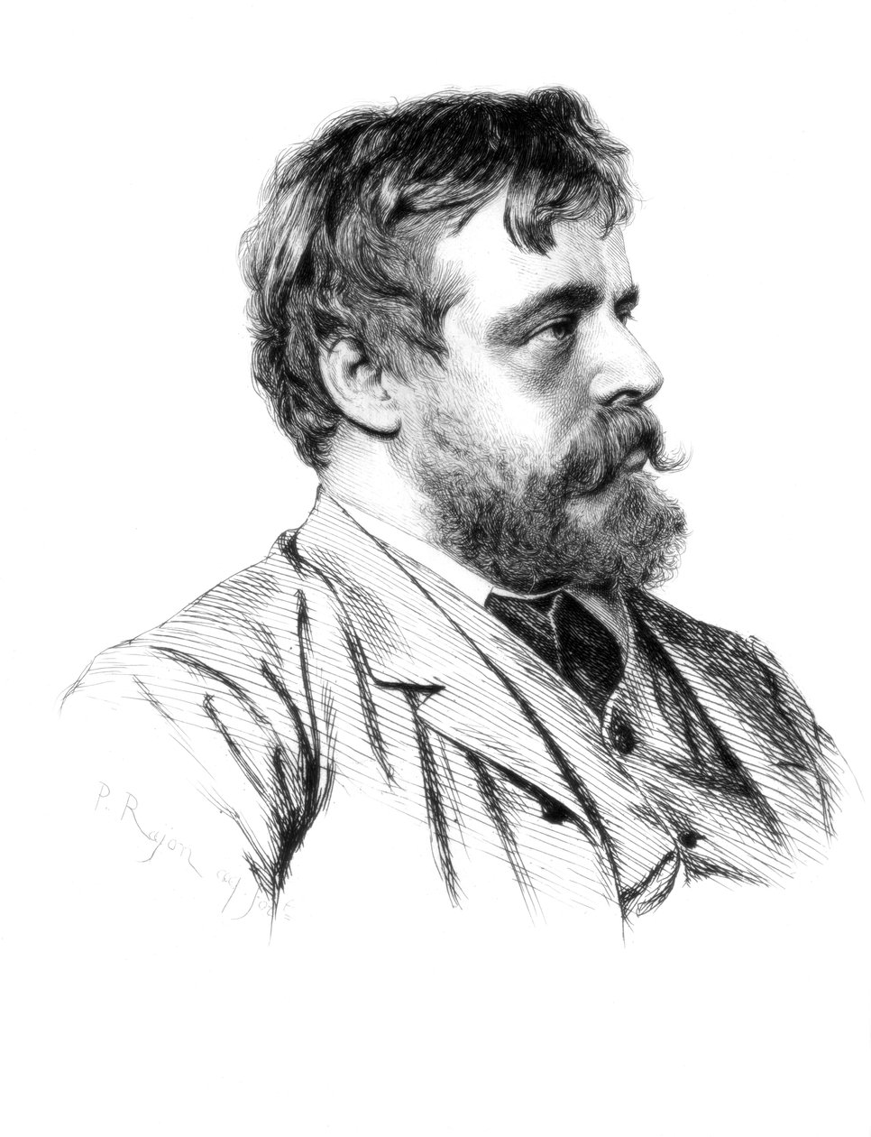 Lawrence Alma-Tadema , britský umělec, c1880-1882. od Paul Adolphe Rajon