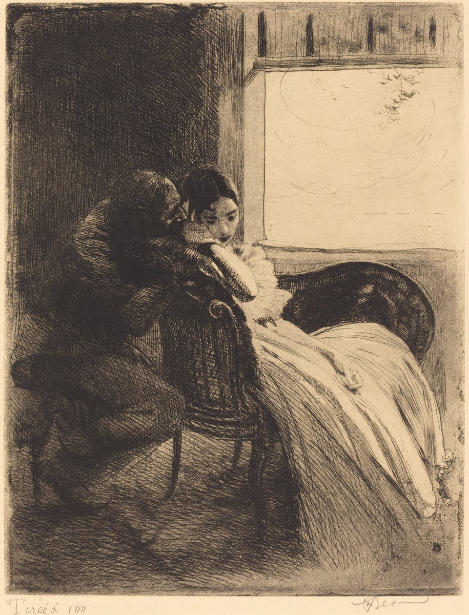 Flirtování, c. 1886. od Paul Albert Besnard