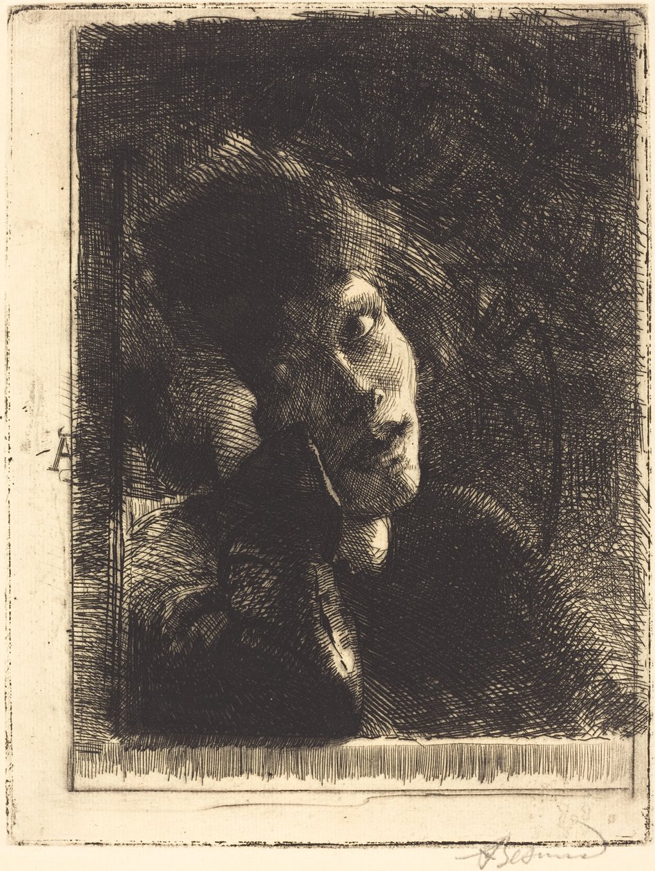 Šikmá múza, 1884. od Paul Albert Besnard