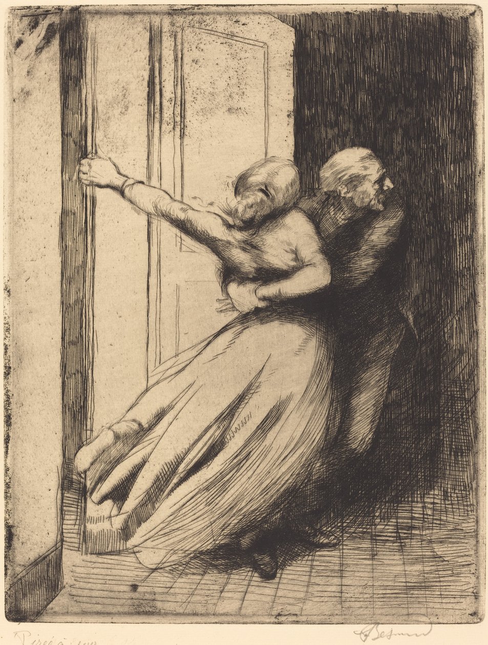 The Rape Le Viol, c. 1886. od Paul Albert Besnard