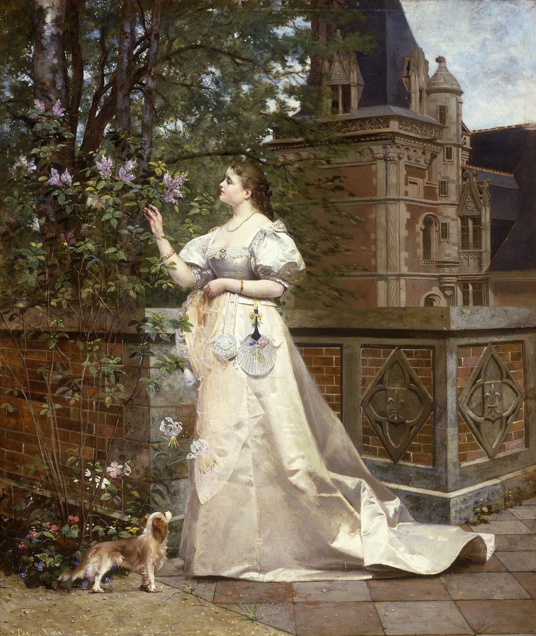 Sbírání šeříků, 1874 od Paul Alphonse Viry