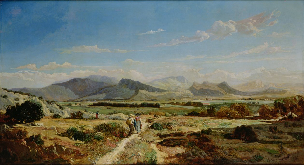 Hills poblíž Allauch, 1862 od Paul Camille Guigou