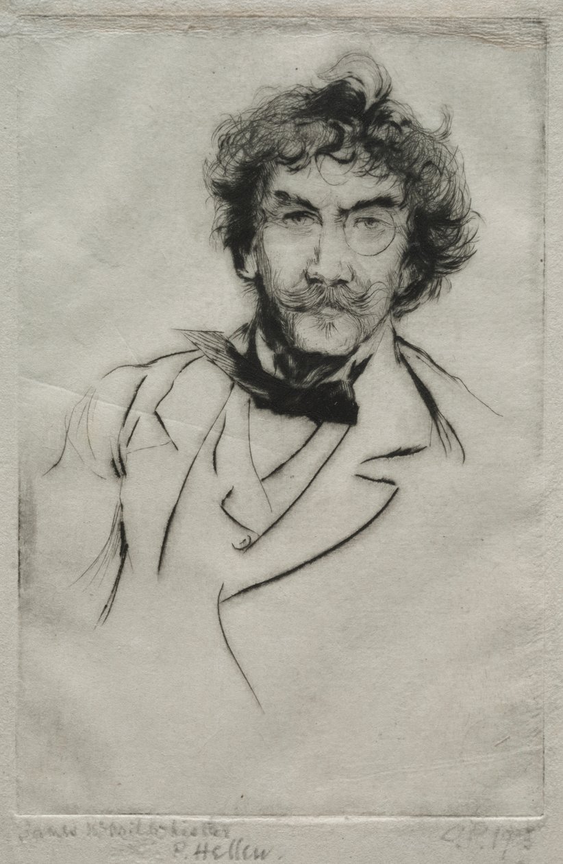 James MacNeill Whistler od Paul Cesar Helleu
